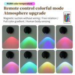 projecteur led rechargeable télécommande 360° détection présence mur blanc moderne minimaliste port type