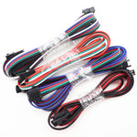 câbles électrique extension 24v led 2pin 3pin 4pin 5pin noir rouge vert bleu