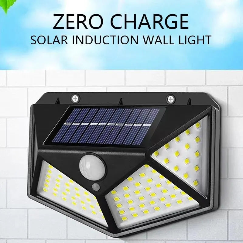 lampe solaire murale noire moderne capteur mouvement panneaux solaires led extérieure adhésive résistante humidité