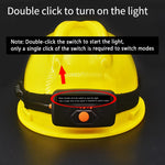lampe frontale led rechargeable batterie 5000mah usb portable angle large noir jaune