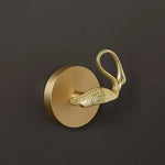 crochet mural porte serviette doré animaux décoratif moderne laiton fixation murale salle bain maison