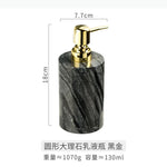 distributeur savon liquide marbre moderne noir blanc gris élégant salle bain
