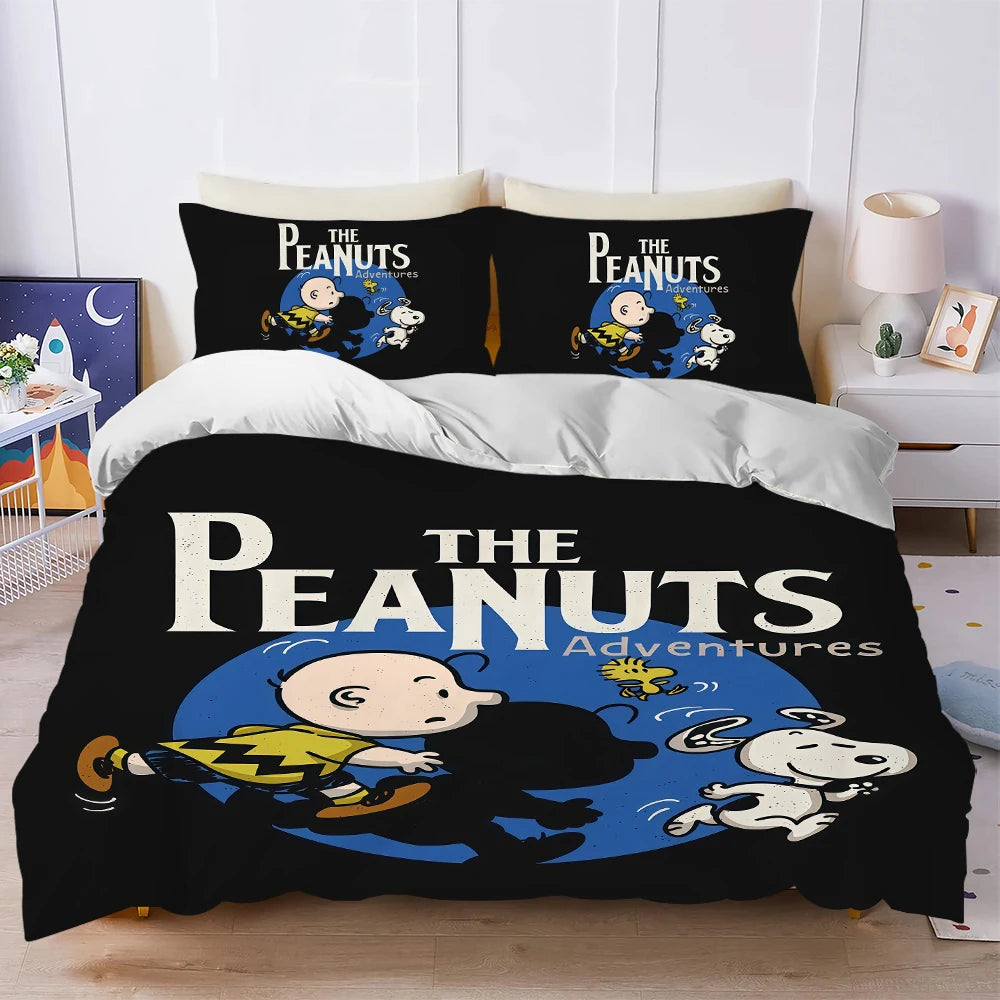 Literie bébé motif chien Snoopy douce et lavable