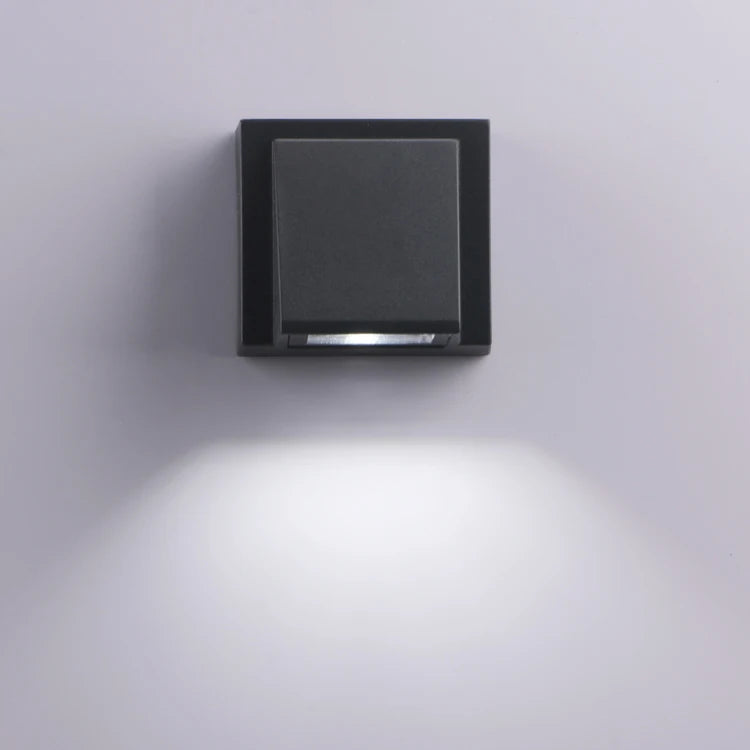 applique murale led moderne noire géométrique 3000k 6500k certifiée rohs