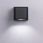 applique murale led moderne noire géométrique 3000k 6500k certifiée rohs