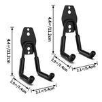 crochet mural acier noir support rangement outils garage vélo escabeau fixation vis