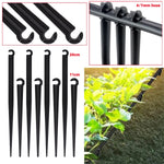 supports d'irrigation goutte goutte clips tuyau 47mm pots plantes irrigation pratique robuste clips noirs
