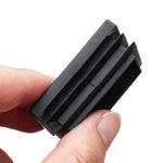 cache pieds adhésifs noirs pratiques rectangle carré anti poussière 10 pièces utilitaires