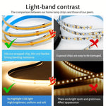 ruban led flexible blanc haute luminosité adhésif usb découplable moderne decoration murale salon