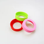 bracelet silicone rond unis couleur simple poignet protection souple résistant usure