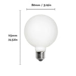 ampoule led e27 blanc mat moderne 95mm 30000h 500 999lm 360deg opacité