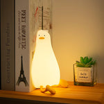 veilleuse led rechargeable oiseau blanc jaune mignon lampe table moderne chambre urgence