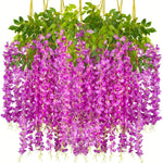 guirlande fleurs artificielles soie mariage anniversaire baby shower décoration extérieure orchidée moderne vert jaune