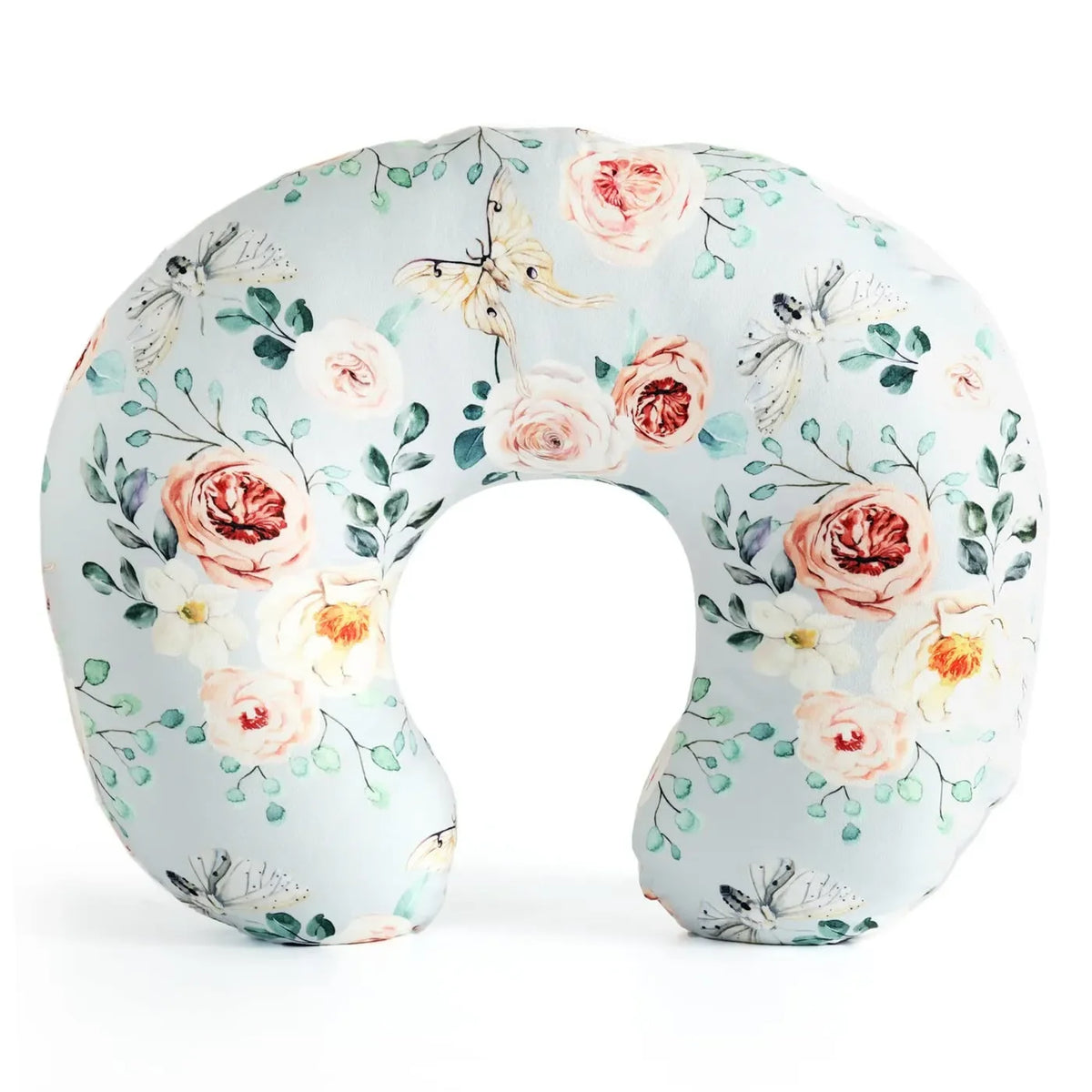 coussin allaitement bébés mois polyester coton moderne doux fleurs motifs géométriques
