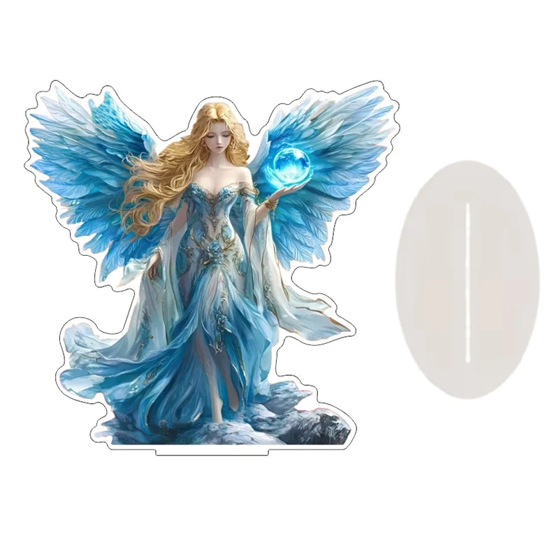 décoration figurines transparentes croissant lune motifs orientaux sorcières fées mosquées étoiles dragons fantaisie