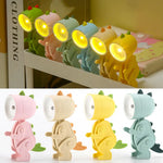 lampe led dinosaure adhésive veilleuse animée chambre salon moderne couleur variée led réglable