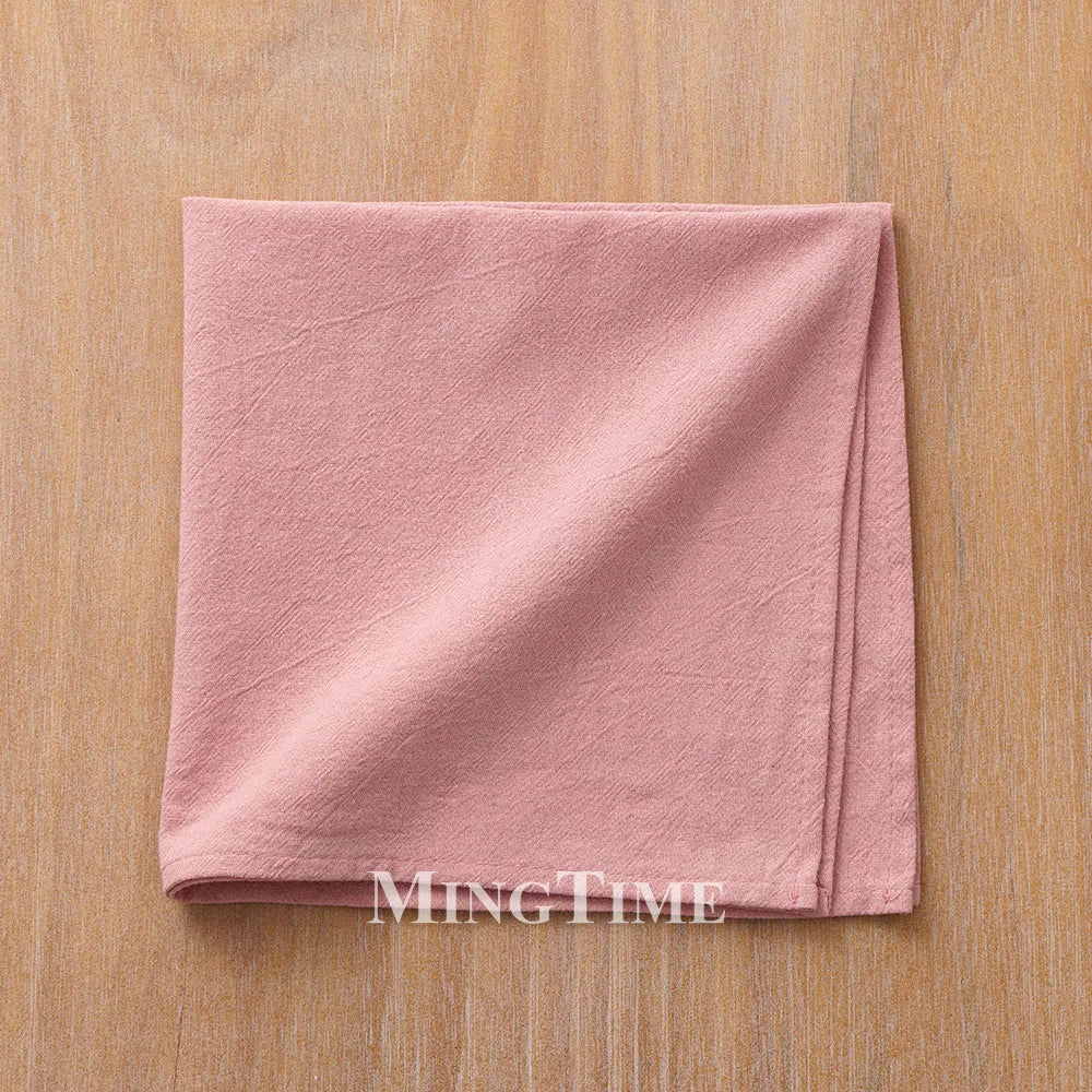 serviettes table coton uni classiques couleurs variées maison party festive