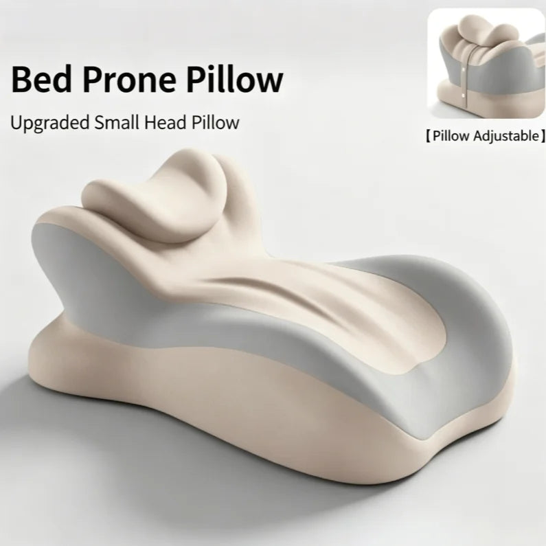 coussin ergonomique mousse mémoire forme colonne gris clair confortable ajustable lit canapé soulagement douleur