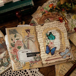 papier decoratif vintage fleurs papillons lettrage mariage noel anniversaire romantique beige vert rose bleu