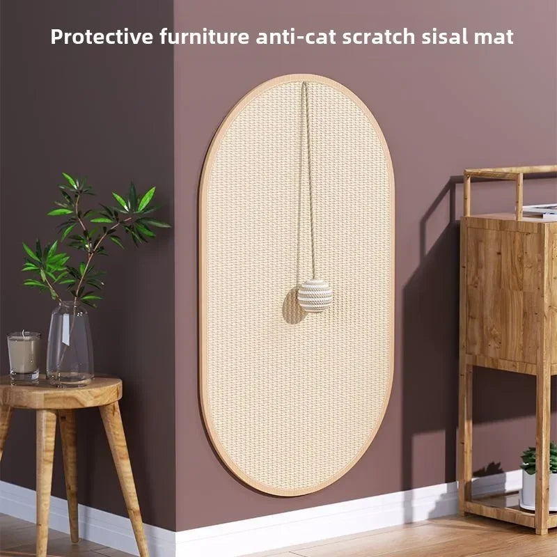tapis sisal chat horizontal gratter protection mobilier beige clair moderne minimaliste bohème