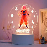 lampe led dragon ball transparente personnages goku animation décoration noël moderne