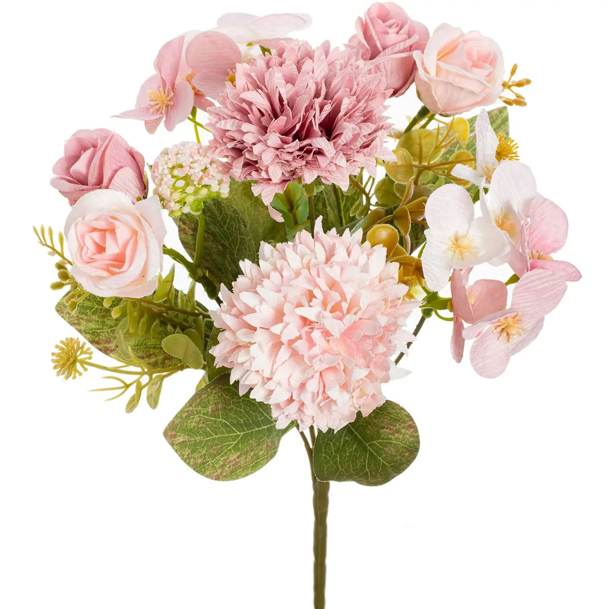 décoration intérieure bouquet fleurs artificielles rose chrysanthème mariage anniversaire élégant moderne festive