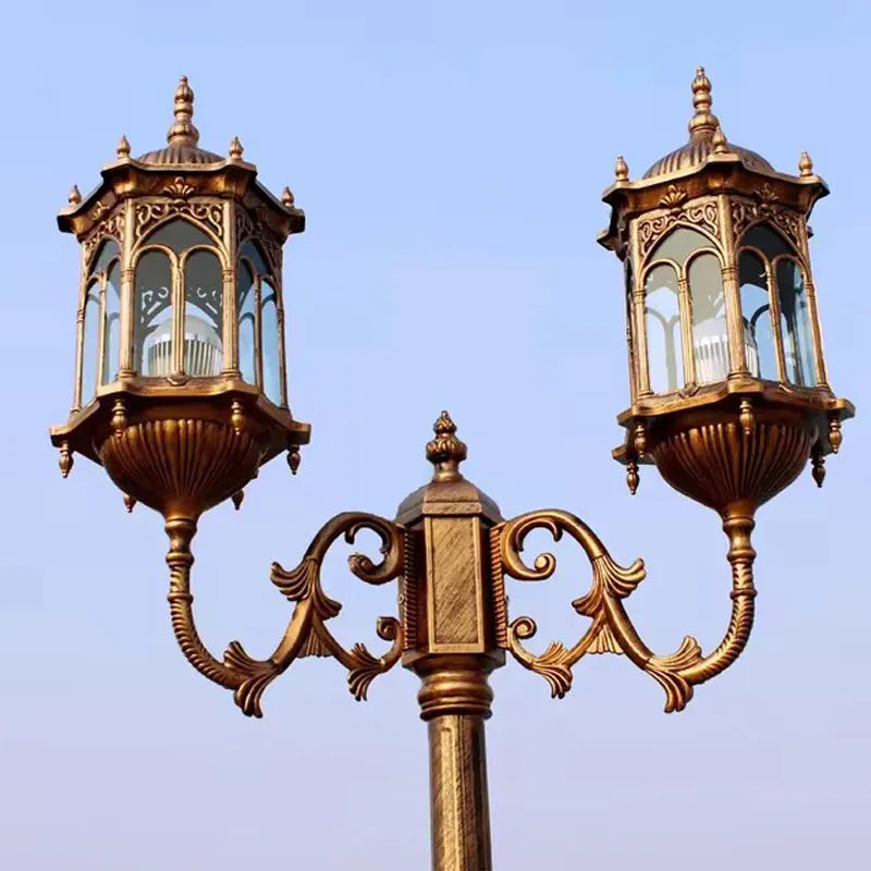lampe jardin industrielle éclairage public ip65 led flux lumineux faible classique métallique noirextérieur