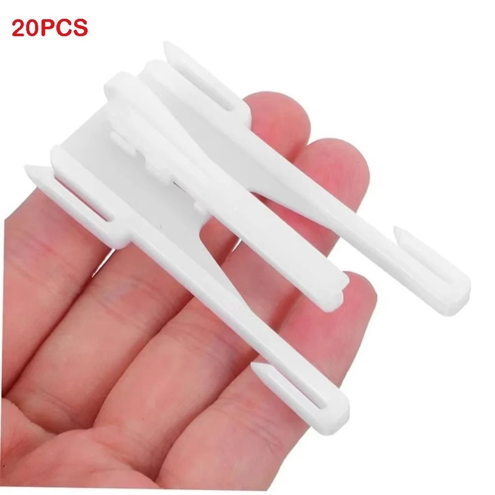 crochets rideau blancs modernes durables facile accessoires rideau lisses opaques