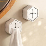 porte serviettes mural adhésif blanc motif croix moderne acrylique auto fixation vaisselle cuisine