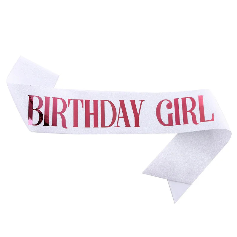 ruban pailleté festif anniversaire fille femme blanc rose bleu vert doré holographique