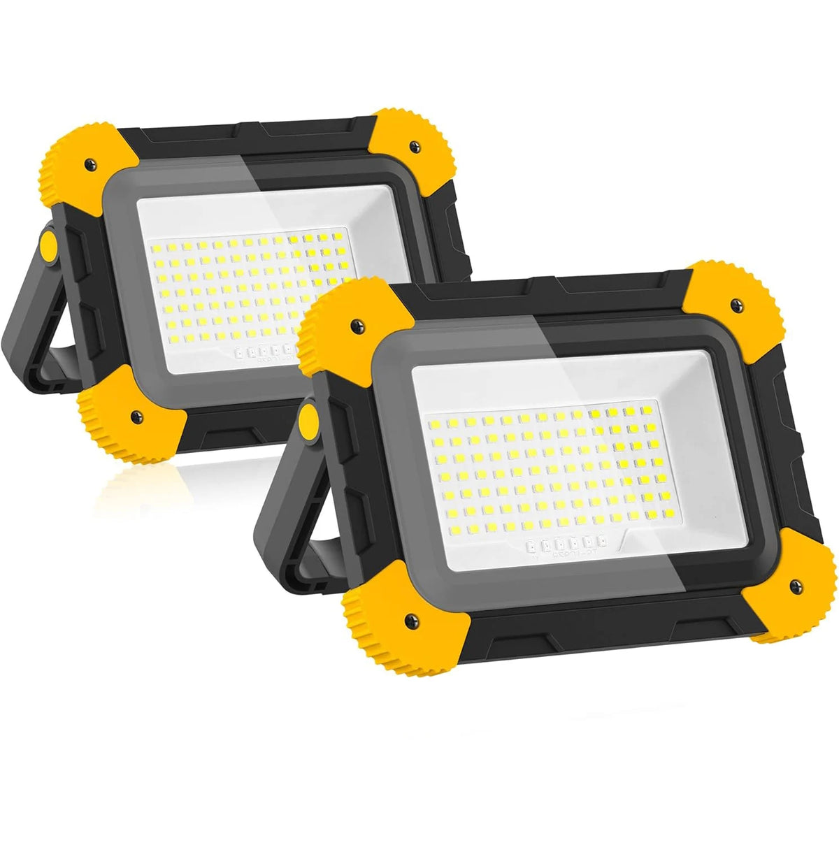 lampe travail led portable noire jaune moderne robuste aimant chargeur camping travauxurgence