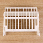 organisateur pliable vaisselle blanc moderne assiettes bols verres rangement cuisine supports plastique