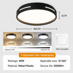 lampe moderne télécommande led noir blanc minimaliste fixations vis