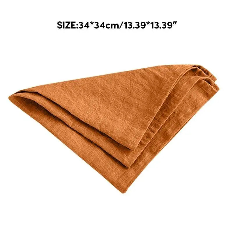 serviettes tissu lin naturel classiques blanc vert bleu clair rose pâle marron respectueux environnement