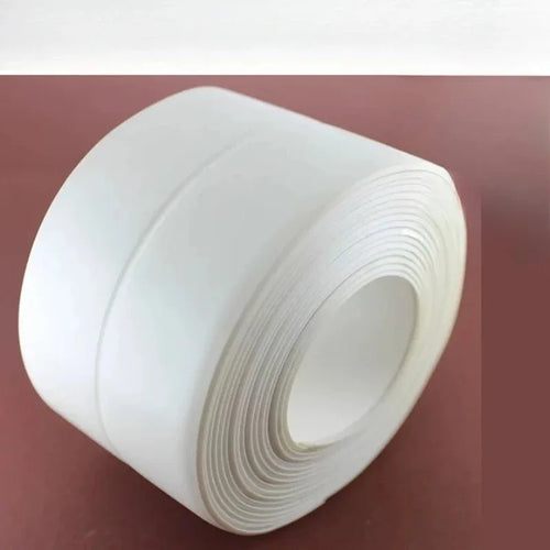 ruban adhésif joint étanche imperméable anti moisissure salle bain cuisine évier bordure silicone