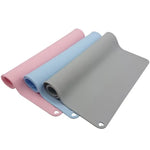 tapis silicone imperméable antidérapant rose bleu clair gris moderne fácil nettoyer yoga chiens