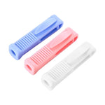 outil déballage ampoules blanc bleu rose rayures verticales pratique ergonomique respectueux environnement