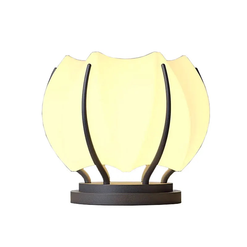 lampe sol moderne blanc doré ip65 led 85265v autonome translucide aluminium garantie2ans