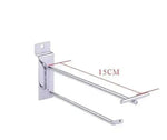 supports murals argentés modernes affichage pliant fixe 10cm 15cm 25cm