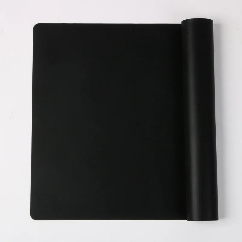 tapis protection table silicone moderne antidérapant bleu rose gris vert violet noir marron opaque