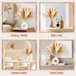 bouquet pampas séchés naturels beige marron blanc décoration boho intérieur événements festifs