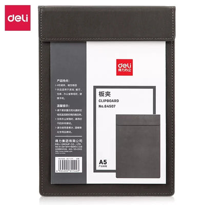 Presse-papiers magnétique cuir PU A4 rouge