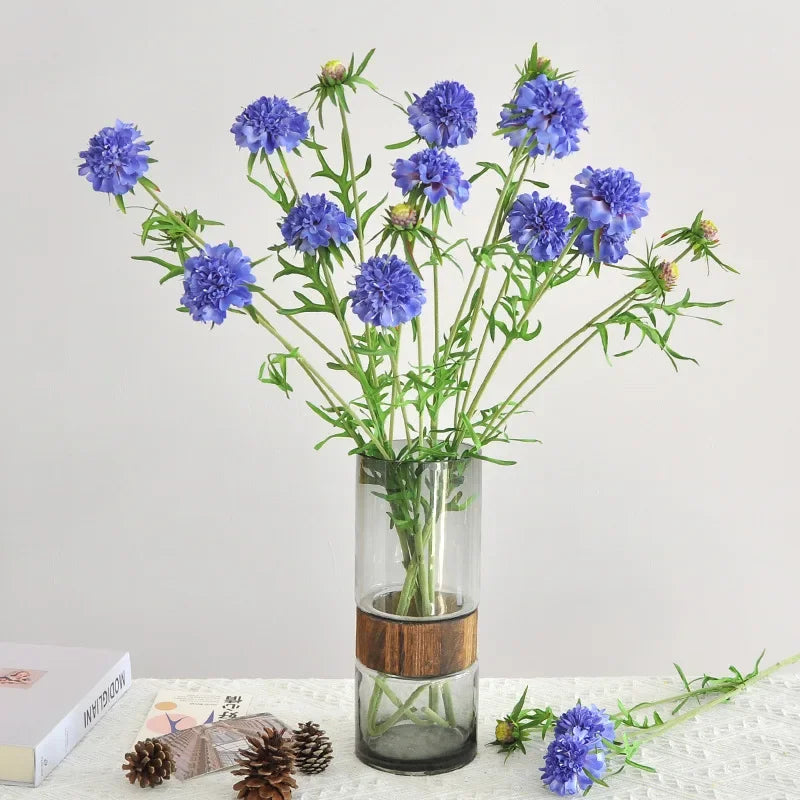 bouquet artificiel fleurs bleu violet rose blanc intérieur décoration maison anniversaire mariage pendaison crémaillère