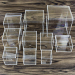 boîtes plastique transparent modernes bijoux rangement sans motif très transparent