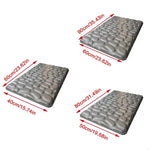 tapis bain gris texture cailloux moderne antidérapant polyester 40x60cm 50x80cm 60x90cm