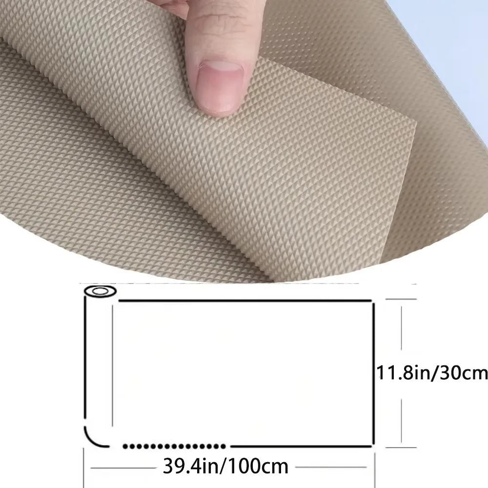 tapis protection étagère anti huile non adhésif antidérapant moderne gris blanc beige
