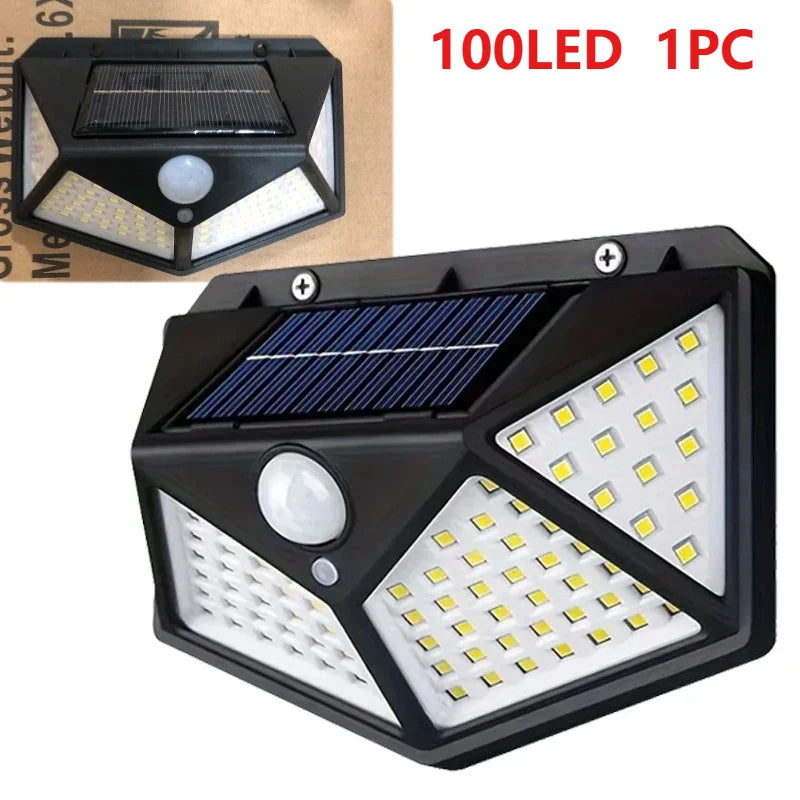 lampe solaire murale moderne noire détecteur mouvement panneau solaire led ip65 abs