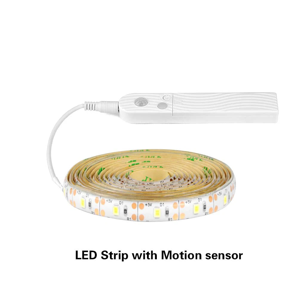 ruban led blanc moderne adhésif sensor motion 1m 2m 3m ajustable ambiant tactile