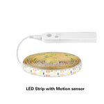 ruban led blanc moderne adhésif sensor motion 1m 2m 3m ajustable ambiant tactile