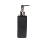 distributeur savon liquide bouteille rechargeable pompe contemporain rose clair vert pastel noir blanc mat